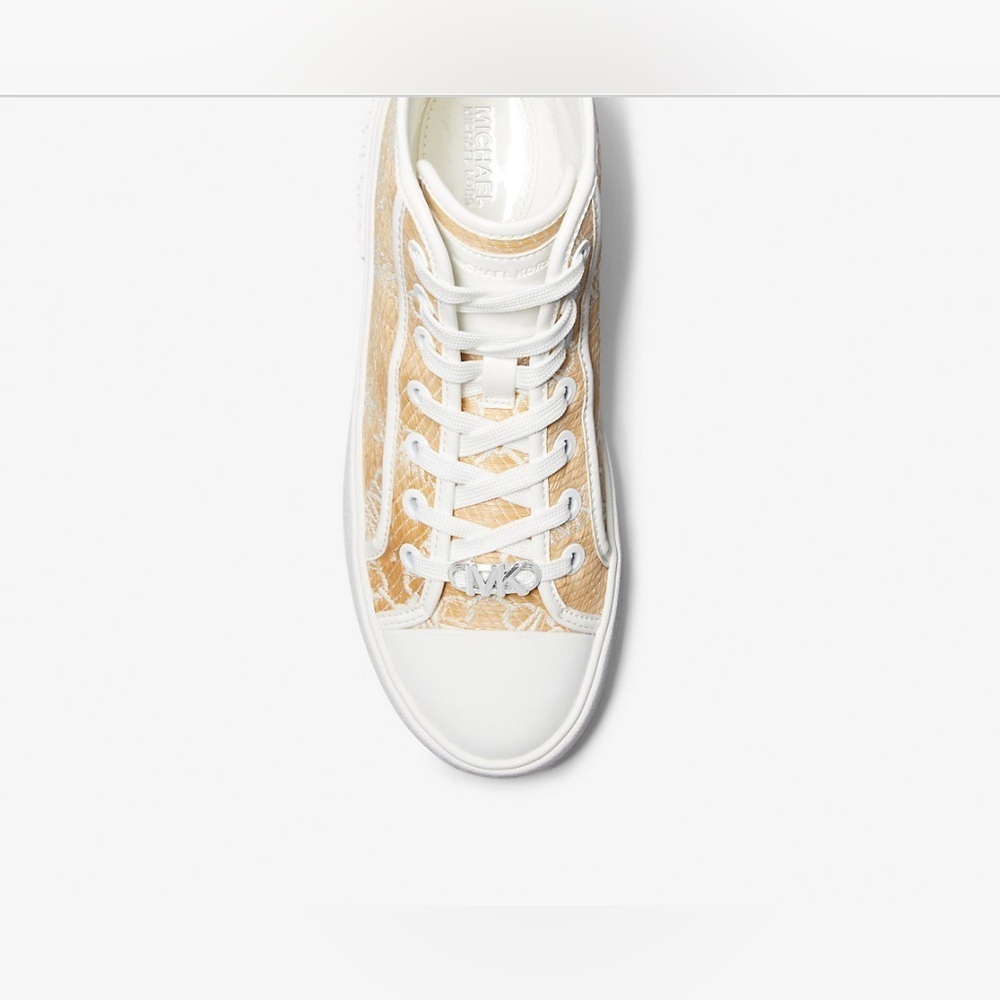 Michael Kors Evy High-Top Straw Sneakers Size 8.5 — Not Outlet